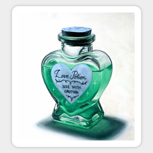 Alchemy Love elixir - emerald green potion Sticker